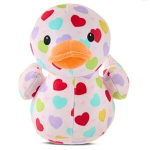Colorful Heart Duck Plush Toy